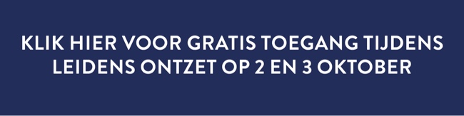 Klik hier voor gratis toegang tijdens Leidens ontzet op 2 en 3 oktober
